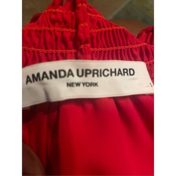 Amanda Uprichard Sorella Dress Red Size S Sleeveless Cocktail Party Formal - Picture 2 of 11